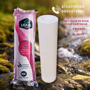 10 inch LIQUID 110gmPP Spun Filter Cartridge